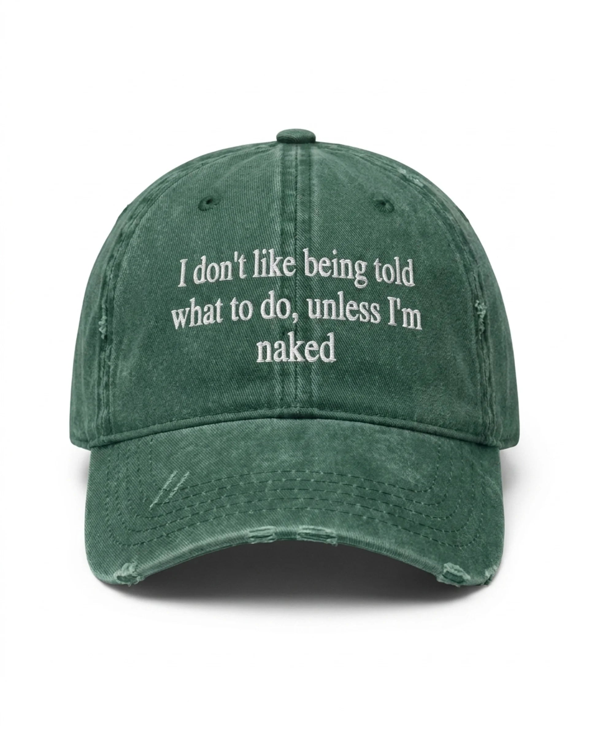 I Don't Like Being Told What To Do, Unless I'm Naked