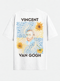 Vincent van Gogh tee in white, back