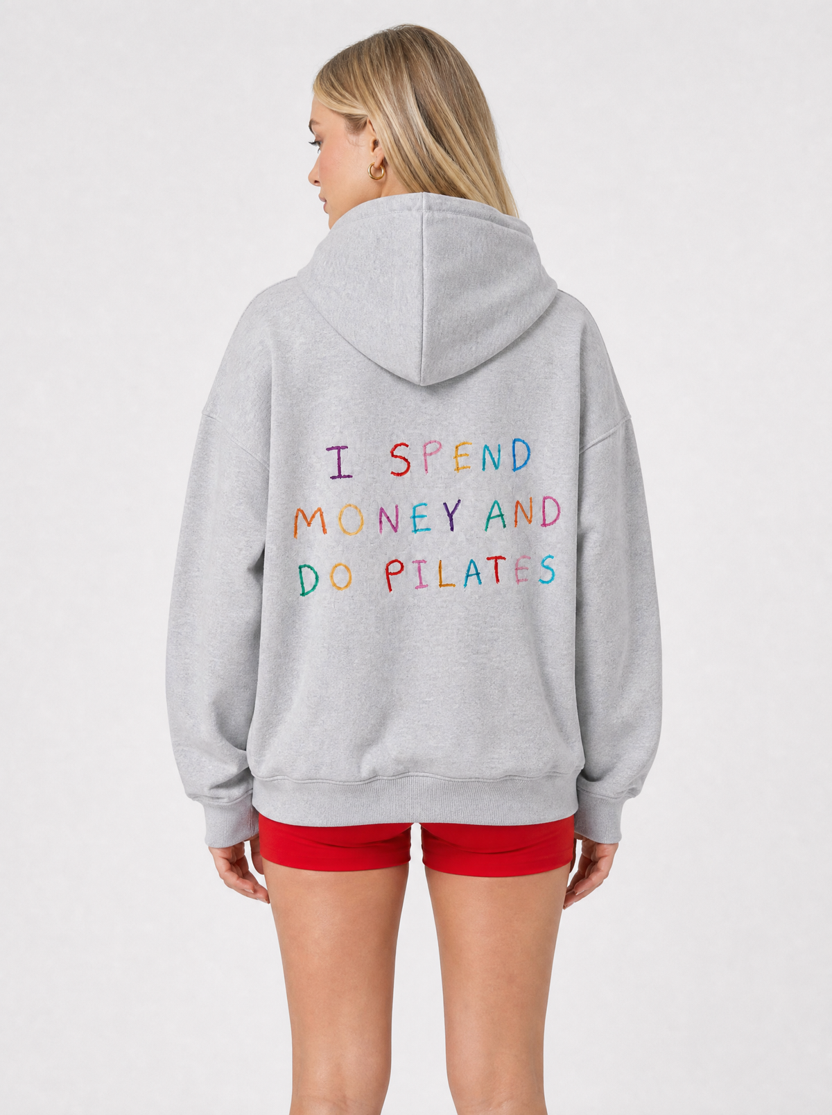 I spend money and do pilates hoodie