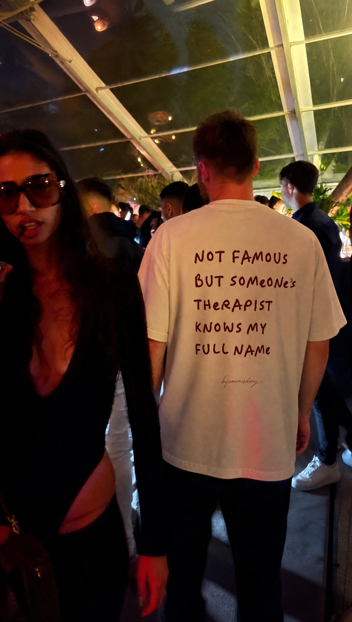 Not famous but someone's therapist knows my full name